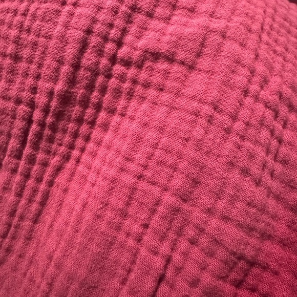 Isabel Maternity Gauze Maternity Jumpsuit Light Red Large NWT - Picture 3 of 10